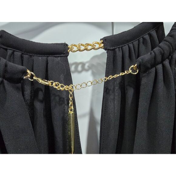 Michael Kors Black Chain-Neck Halter Dress – Size 2 - Picture 14 of 16